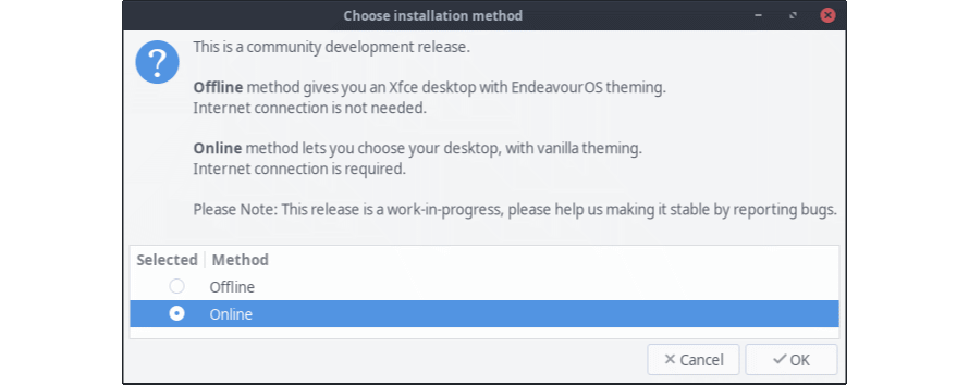 Endeavouros XFCE